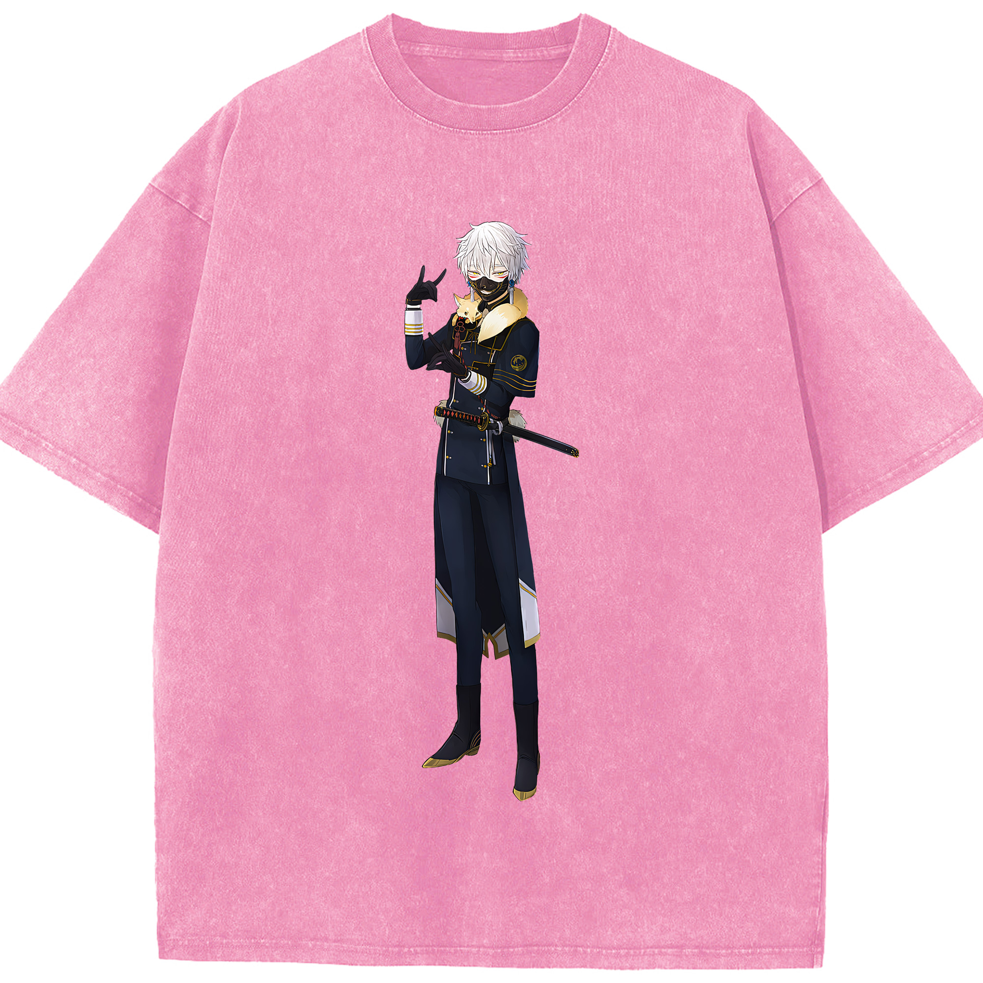 （画像用） 刀剣乱舞 Touken Ranbu 綿100% ヴィンテージ風 半袖Tシャツ（フロントプリント）